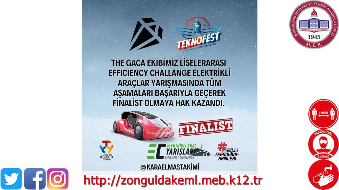 Teknofest 2021 Uluslararası Efficiency Challenge Elektrikli Araç Yarışları Tüm Elemelerini Geçerek Finale Katılmaya Hak Kazanmıştır.