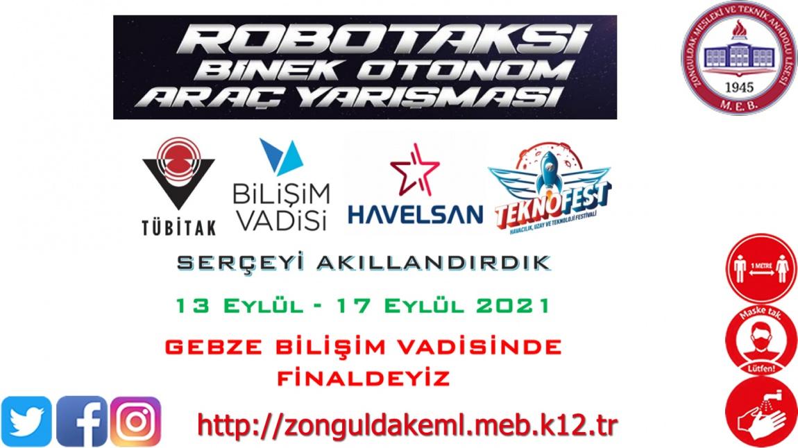 Teknofest 2021 Robotaksi-Binek Otonom Araç Yarışması Tüm Elemelerini Geçerek Finale Katılmaya Hak Kazanmıştır.