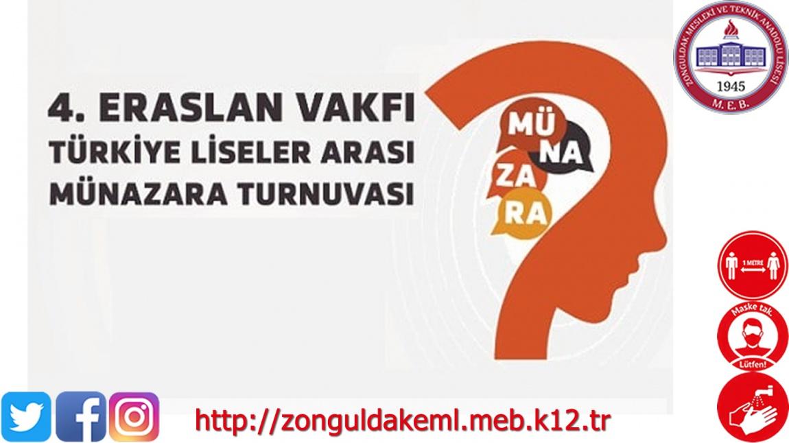 4. Eraslan Vakfı Türkiye Liseler Arası Münazara Turnuvası